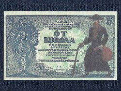 Pénztárjegy (1919-1920) gúnyrajzos 5 Korona bankjegy 1919 replika (id64686)