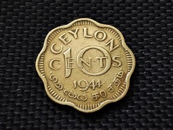 Ceylon 10 cents, 1944