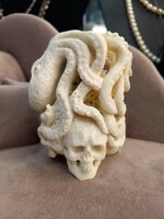 Deer antler carving octopus