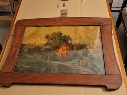 2 beautiful szecesszios frames with old posters