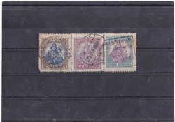 Traffic stamps from Hungary with security punching 1921-1923