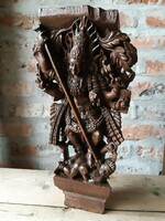 Démont ölő Durga szobor