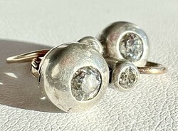 584T. From HUF 1! Antique brilliant (0.6 ct) button 14k gold (4.0 g) earrings, 2nd Class. With stones!