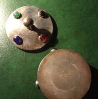Antique metal bonbonier jewelry box