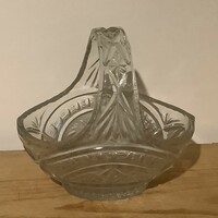 Crystal glass basket