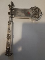 Antik judaika ezüst orosz purimi kereplő