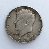 1967 Kennedy silver half dollar (no: 22/202.)