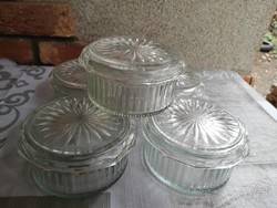 Glass containers with lids 5 pcs
