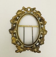 Antique art nouveau frame photo holder copper