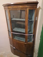 Bidermeier corner display case from the 19th century