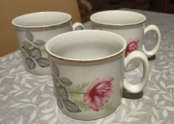 3 pcs zsolnay rose mug