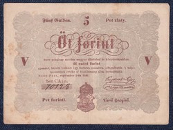 Szabadságharc (1848-1849) Kossuth bankó 5 Forint bankjegy 1848 (id51279)