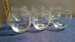 Set of short drinks, brandy glass glasses