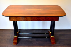 XIX. No. Biedermeier table with inlaid drawers!