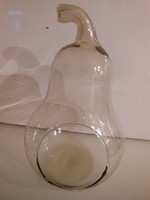 Kaspó - pear - 22 x 13 cm - glass - thick - perfect