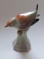 Régi Drasche porcelán madár