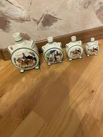 Zsolnay flasks (4 pcs)