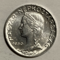 Nice shiny 5 pennies 1959 (a28)