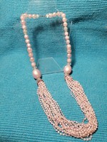 Pink retro necklace (476)