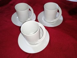Modern, Rosenthal mokkás Espresso csésze, hófehér elegáns