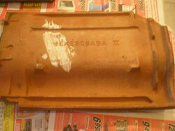 Antique Békéscsaba ii glazed reddish-brown roof tile + accessories manufactured for export