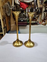 2 copper candle holders