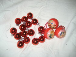 Old Christmas tree ornaments balls