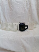 6db ovis törpés üveg pohár