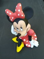 Retro műanyag Minnie figura, persely