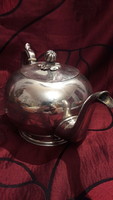 Antik ezüstözött teás kanna (L3128)