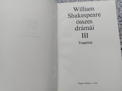 William Shakespeare összes drámái III. (töredék)  5900.-Ft