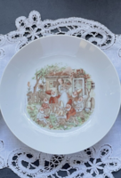 Régi Kahla mese jelenetes gyerek tányér