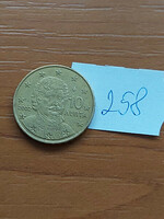 Greece 10 euro cent 2002 mint mark 