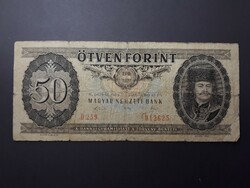 Magyarország 50 Forint 1989 - Magyar 50 Ft 1989 Barna Ötvenes régi bankjegy, bankó, papírpénz