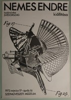 Nemes Endre kiállítási plakát, 1973