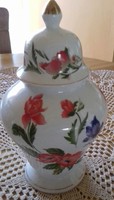 Royal crest porcelain urn vase - lid 30 cm x