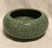 Chinese Green Celadon Cracked Glazed Porcelain Dish Bowl Incense Holder China Japan Asia Asian