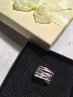 Szépséges 925ös ezüst gyűrű 51-es méret, többsoros