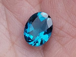 Brutal cleanliness! Real, 100% product. London blue topaz gemstone 2.48ct - (if)!! Its value: HUF 74,400!