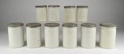 1L186 antique pharmacy porcelain apothecary jar 10 pieces