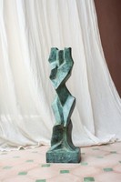 Cubist nude - 45 cm bronze,