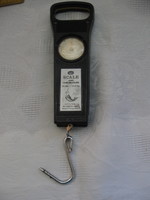 Retro rarity, fish market scale with measuring tape, made in Hong Kong design no 990 206