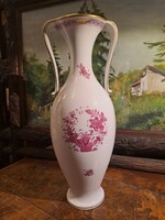 Herend basket pattern amphora vase