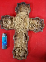 Plastic religious viable crucifix, body, cross.