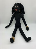 Black African textile doll, 1950s