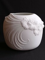 Hófehér AK Kaiser M.Frey 742 Bisquit porcelán váza