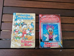 Walt Disney képregénykönyvek 2 db német nyelvű *videóval*