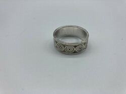 Silver ring with spirals 20 mm / 63