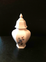 Hollóházi porcelán fedeles váza