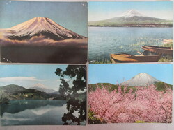 Japanese picture postcards from the 1950s: Mount Fuji and its surroundings from various angles